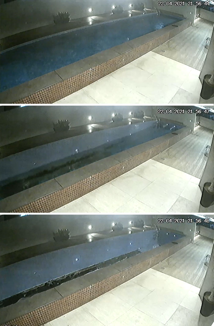 2021 March 22 This Swimming Pool Collapsed In Brazil, Flooding The Parking Lot