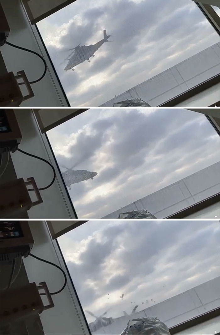 Medical Helicopter Experiences A Malfunction And Crashes While Landing On A Los Angeles Hospital Rooftop. Wreckage Missed The Roof’s Edge By About 15 Feet, And All Aboard Survived