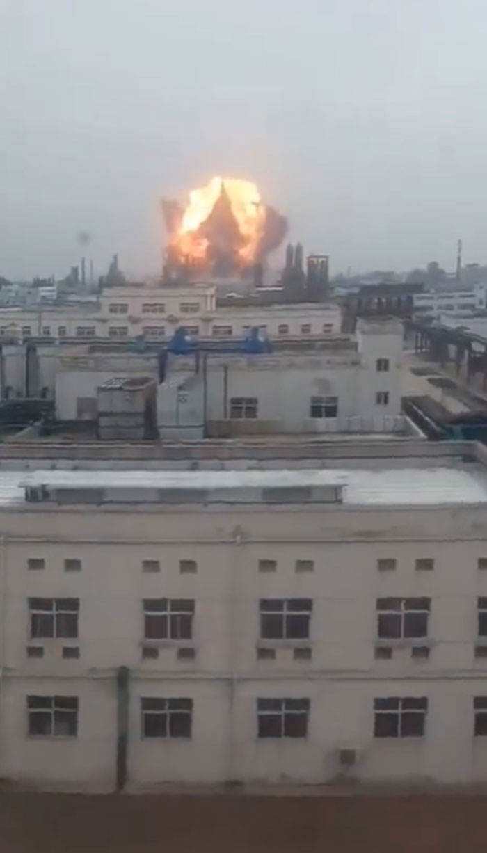 Windows Shattering In A Building A Mile Away From The Chemical Factory That Exploded In China