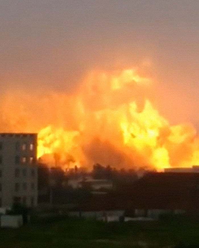 An Explosion Occurred At The Tianjiayi Chemical Production Facility In Yancheng China