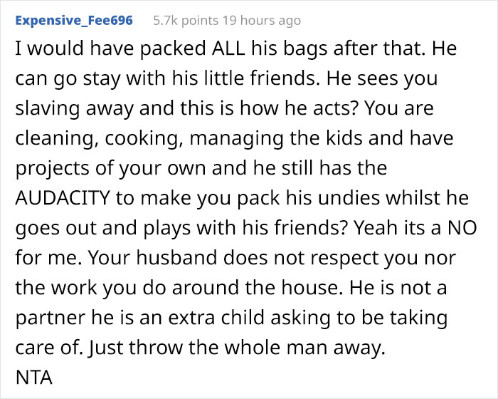 "He Begged But I Said No": Wife Asks If She's In The Wrong After Her Husband Misses His Flight Since She Didn't Pack His Suitcase