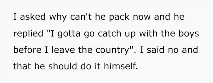 "He Begged But I Said No": Wife Asks If She's In The Wrong After Her Husband Misses His Flight Since She Didn't Pack His Suitcase
