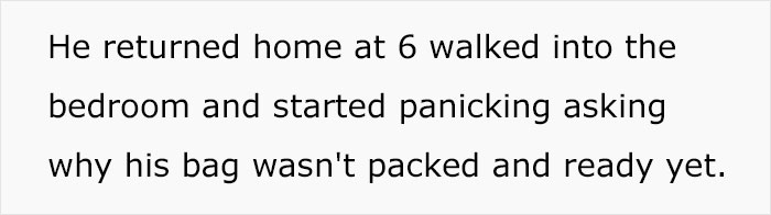 "He Begged But I Said No": Wife Asks If She's In The Wrong After Her Husband Misses His Flight Since She Didn't Pack His Suitcase