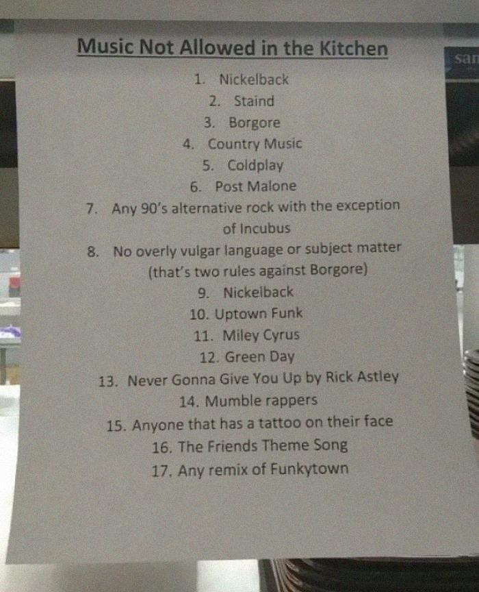 Do You Guys Have Banned Music?