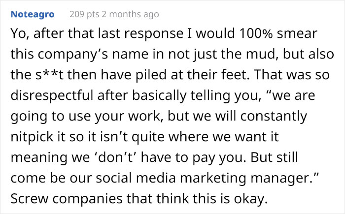 Company Is Trying To Scam Freelancer Into Working For Free But He Is Having None Of It, They Get Mad
