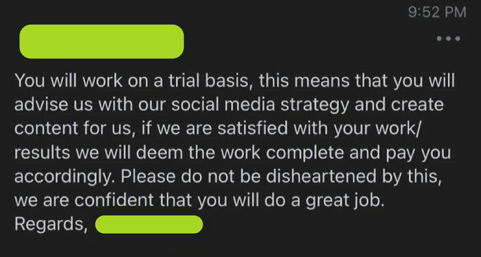 Company Is Trying To Scam Freelancer Into Working For Free But He Is Having None Of It, They Get Mad