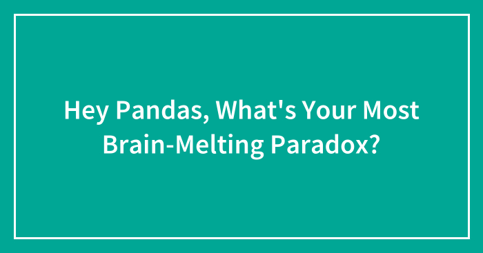 Hey Pandas, What’s Your Most Brain-Melting Paradox? (Closed)