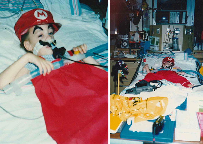 Age 4 On Halloween In 1990. Fortunately I Had A 1up