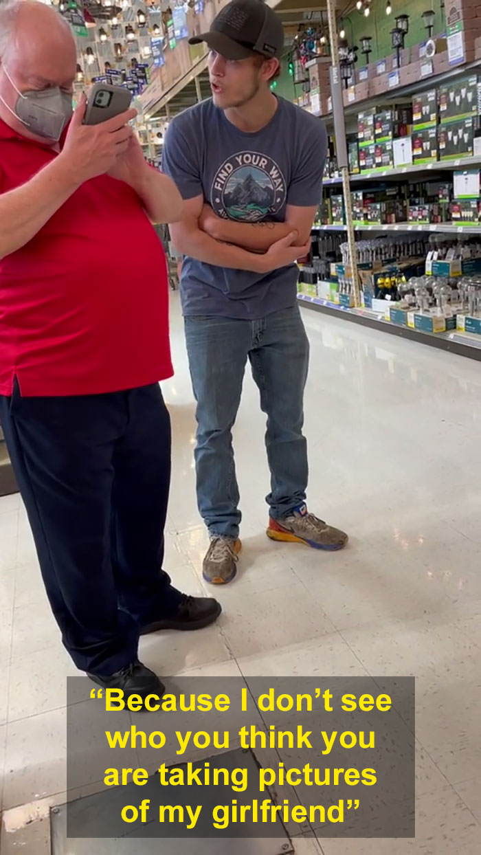 Furious Boyfriends Catch Creep Taking Photos Of Their Girlfriends At A Store, Make Him Regret It Instantly