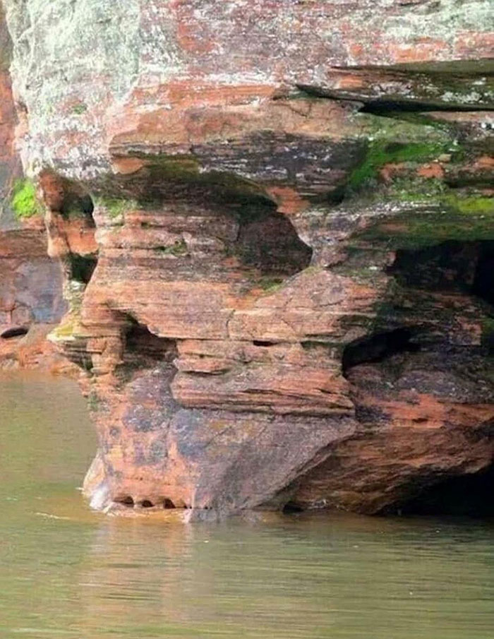 Skull Rock Formation In Indonesia