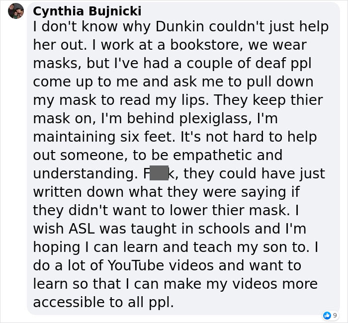 "I Was Refused Service At A Dunkin' Donuts Because I&rsquo;m Deaf": Deaf Woman Tells Her Story And Sparks An Important Conversation