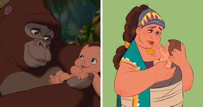 Artist Turns Disney Characters From Animals To Humans (33 New Pics)