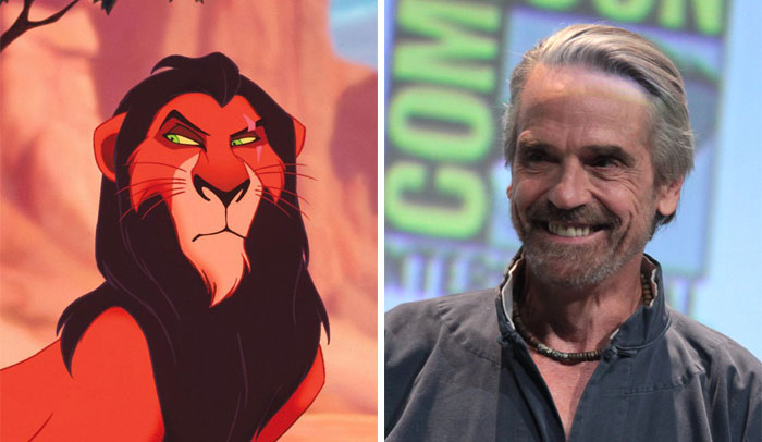 Scar In Lion King Was Based On Jeremy Irons