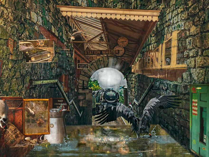 Creative Imagery: ‘Cranes, Trains And Automobile’ By Ruth Hughes (Bronze)