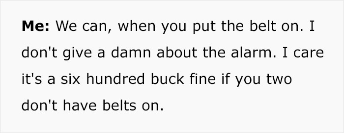 Family Friend's Sons Refuse To Wear Seatbelts On The Way To The Airport, Miss Their Flight Family Friend's Sons Refuse To Wear Seatbelts On The Way To The Airport, Miss Their Flight