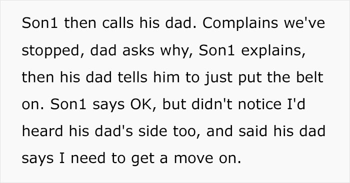 Family Friend's Sons Refuse To Wear Seatbelts On The Way To The Airport, Miss Their Flight Family Friend's Sons Refuse To Wear Seatbelts On The Way To The Airport, Miss Their Flight