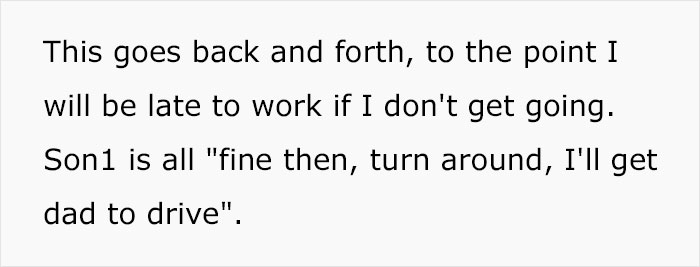 Family Friend's Sons Refuse To Wear Seatbelts On The Way To The Airport, Miss Their Flight Family Friend's Sons Refuse To Wear Seatbelts On The Way To The Airport, Miss Their Flight