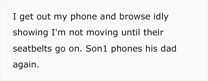 Family Friend's Sons Refuse To Wear Seatbelts On The Way To The Airport, Miss Their Flight Family Friend's Sons Refuse To Wear Seatbelts On The Way To The Airport, Miss Their Flight