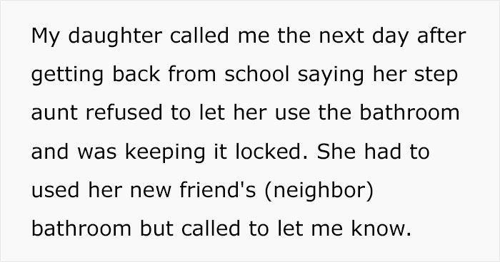 Man Gets Into An Argument With His SIL After She Refused To Let His Daughter Use The Bathroom