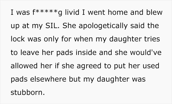 Man Gets Into An Argument With His SIL After She Refused To Let His Daughter Use The Bathroom