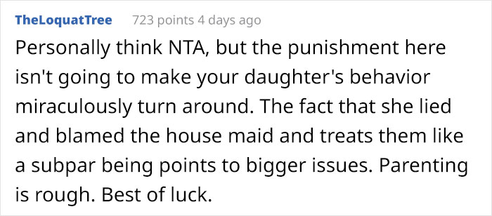 "Am I The [Jerk] For Making My Daughter Sleep In The Backyard After What She Did To Our Housemaid?"