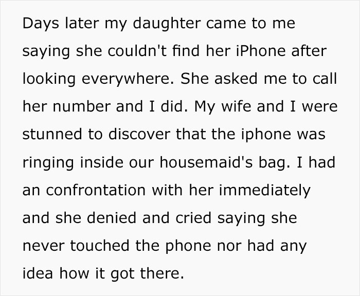 "Am I The [Jerk] For Making My Daughter Sleep In The Backyard After What She Did To Our Housemaid?"
