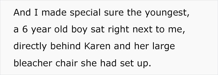 Karen Steals Family&rsquo;s Seats At A Football Game And Tells Them To Squeeze In Behind Her, Instantly Realizes Her Mistake After They Maliciously Comply