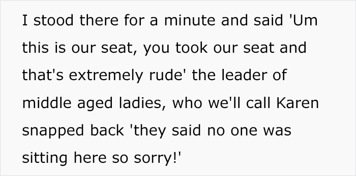 Karen Steals Family&rsquo;s Seats At A Football Game And Tells Them To Squeeze In Behind Her, Instantly Realizes Her Mistake After They Maliciously Comply