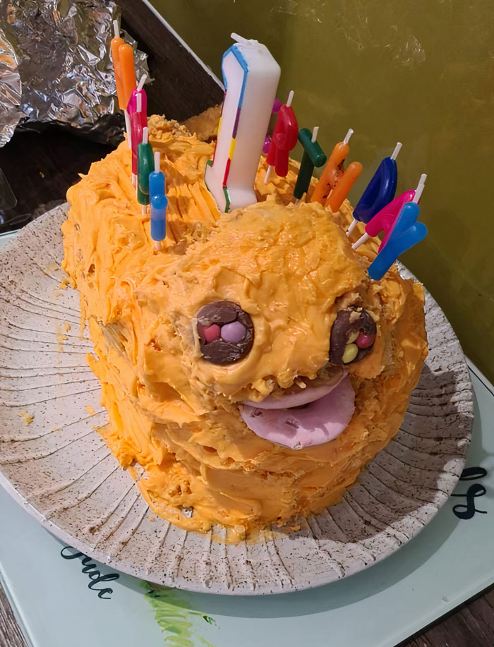 My Mum Asked What Cake To Make My 1yr Old For His Birthday. We Asked For A Duck