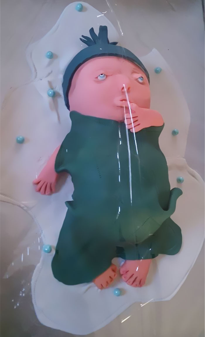 My Pregnant Friend Won This Cake From A Local Bakery