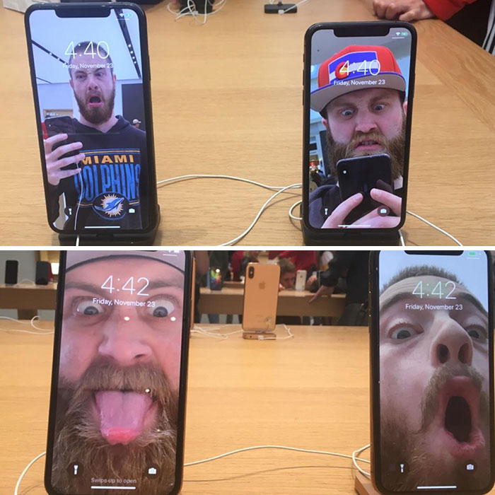 Me And My Brother Changed The Backgrounds Of Every Single iPhone/iPad In An Apple Store While Our Family Went Black Friday Shopping