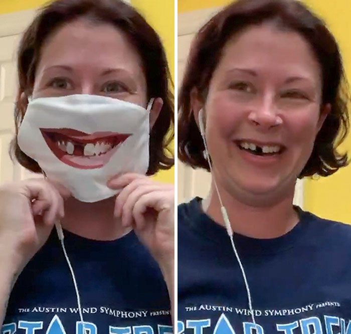 Sister Had A Tooth Thing Going On And Covid Has Prevented Her From Getting It Fixed. I Got A Mask Made For Her
