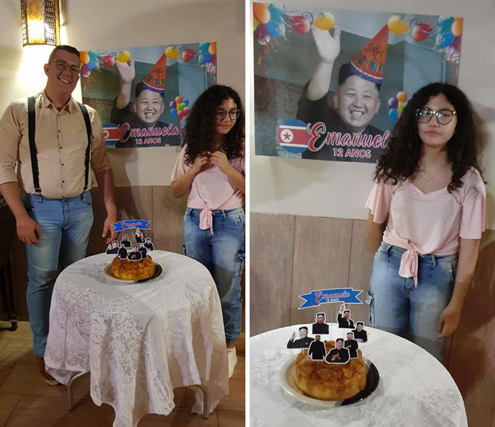 Today Is My Sister's Birthday, She Is A K-Pop Fan, I Took Care Of The Decoration, Since I Don't Know These Bands, I Made The Theme Of The Most Famous Korean I Knew. She Loved It