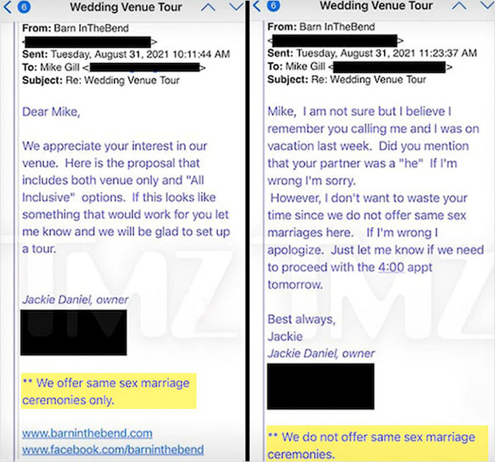 Couple Exposes Wedding Venue That Rejected Them Because They Are Gay And It Backfires Couple Exposes Wedding Venue That Rejected Them Because They Are Gay And It Backfires