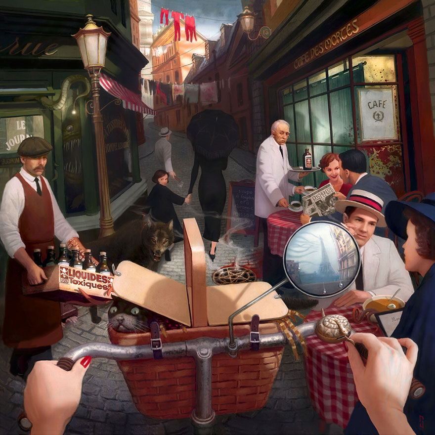 Artist Creates Very Detailed Scary Images And The More You Look, The More Frightening They Become