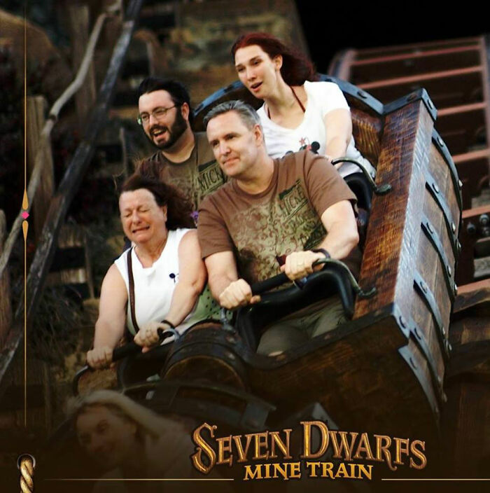 My Mom's Rollercoaster Face Was Priceless