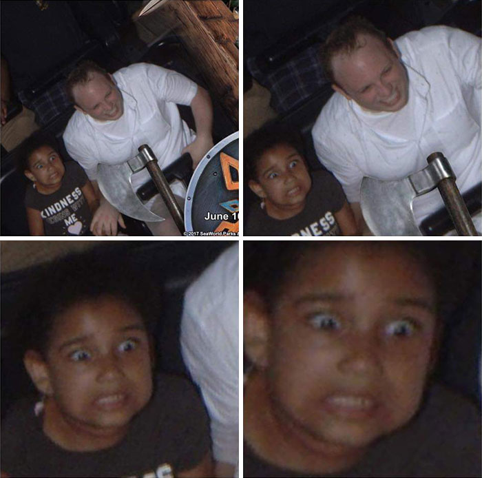 My Daughter's First Rollercoaster Ride