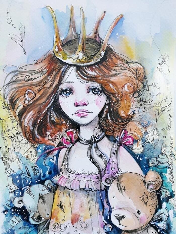 I Create Original And Digital Drawings Of Dolls