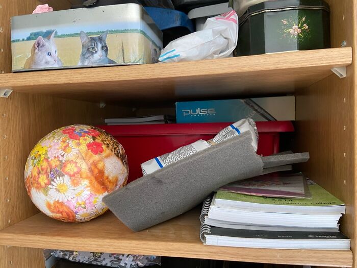 Took Some Picture From A Cupboard Before We Placed An Other Temporary In Front Of It.