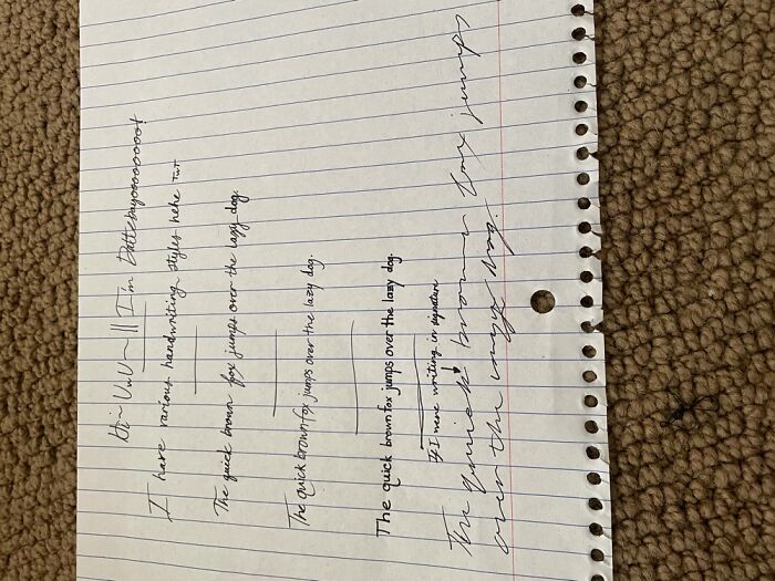 I Write In Different Ways