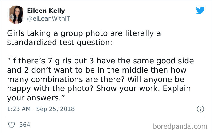 Found This “Girls In A Group Photo” Meme. How Many Combinations Are There?