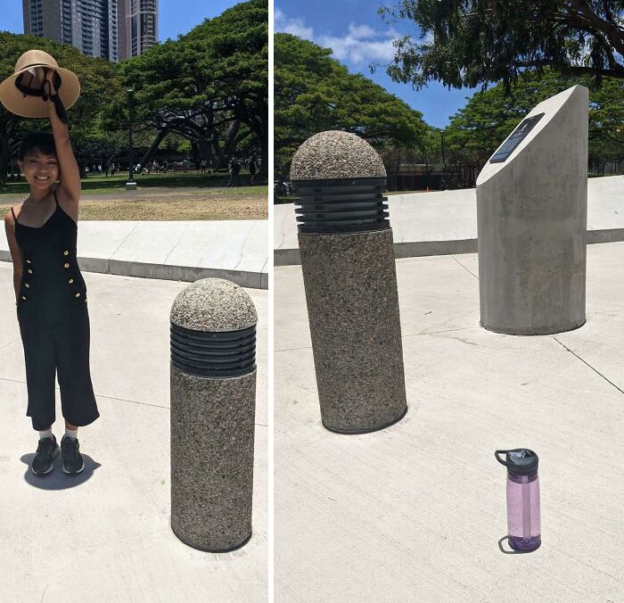 Irl Bad CG; Lahaina Noon Where The Sun Is Directly Above And All Shadows On Straight Objects Disappear