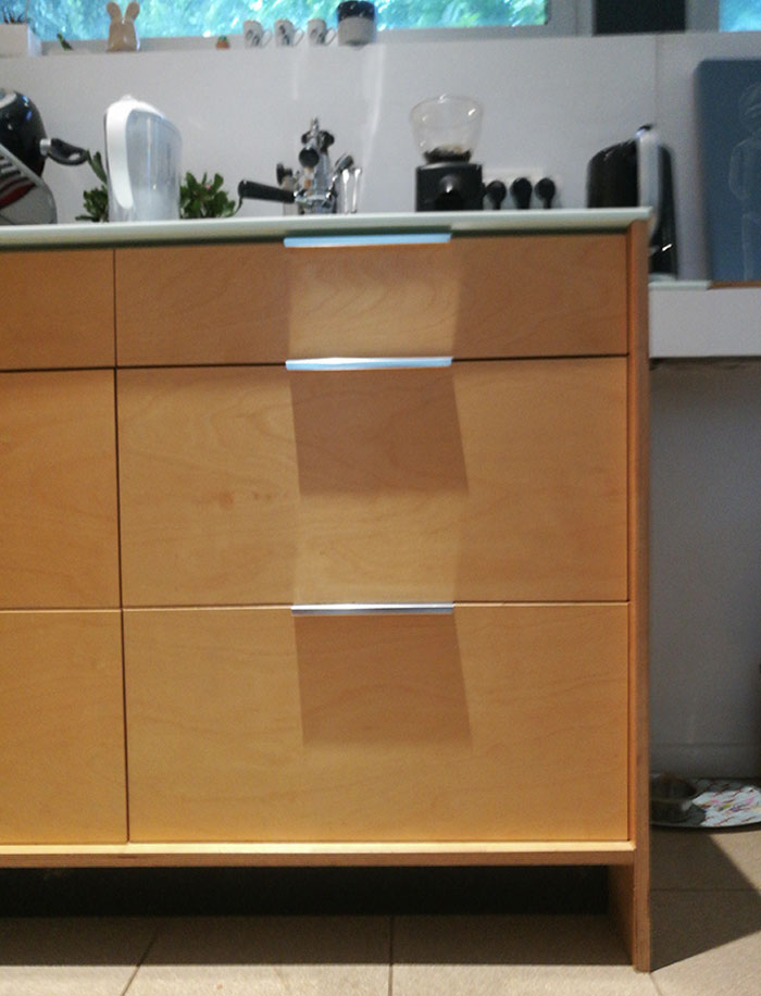 This Shadow On My Kitchen Drawers