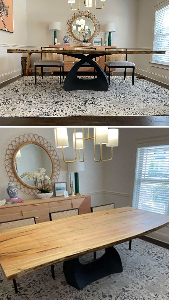 My Wife Said Absolutely No To The Slabs When I Was Picking Them, I Present The Georgia O’keefe Spalted Maple Dining Table