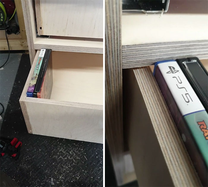 First Time Building Drawers, Lesson Learnt, Always Account For The Undermount Slides