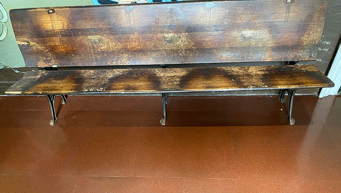 Well Worn Wooden Bench