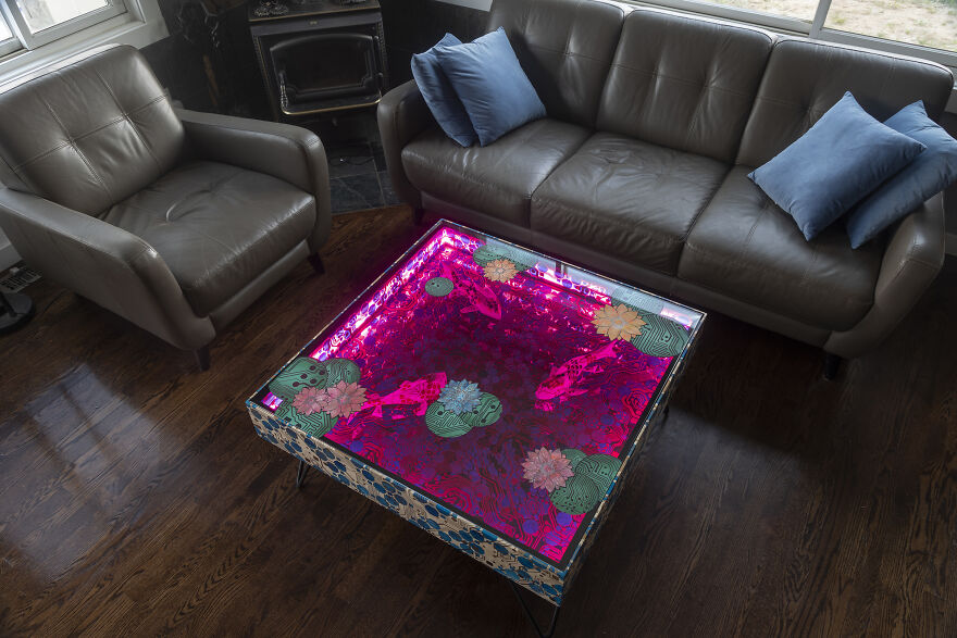 I Built A Koi Fish Table (16 Pics)