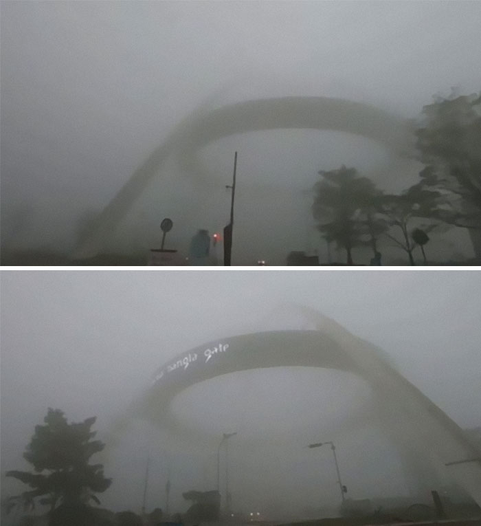 I Pass This Everyday On My Way To College , But The Fog Makes It Seem Like It's Straight Out From A Movie