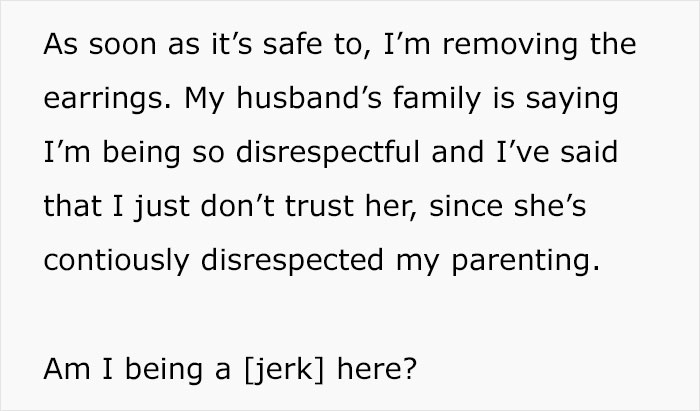 MIL Pierces 3-Month-Old Baby&rsquo;s Ears Behind Mom&rsquo;s Back, Family Drama Ensues