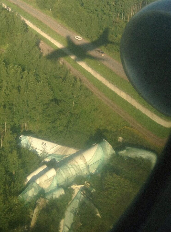 Not Exactly What You Want To See Coming Into Land At A Russian Airport